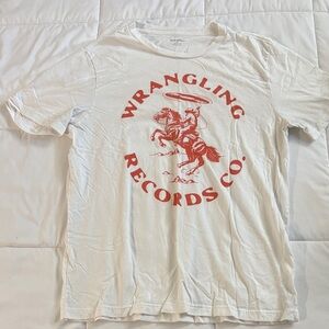 Old Navy White and Red Graphic Tee